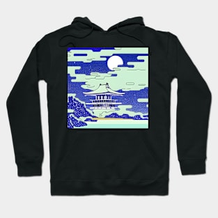 Palace among the clouds. Hoodie